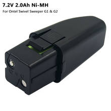 Substituição de aspiradores rehcargeable bateria 7.2 v 2000 mah ni-mh para ontel swivel sweeper g1 & g2 baterias nimh alta qualidade 2024 - compre barato