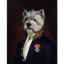 Dogs Portrait Oil Paintings The Officers Mess Thierry Poncelet Hand Painted Canvas Art For Living Room Bedroom Wall Decor Gift 2024 - buy cheap