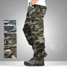 2020 Baggy Combat Multi-pockets Casual Trousers Camouflage Military Cargo Pants Men Outwear Overalls Army Tactical Pants 2024 - buy cheap