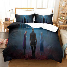 Disney-edredón de Frozen para decoración del dormitorio, funda de almohada cómoda y encantadora, juego de ropa de cama, textil para el hogar 2024 - compra barato