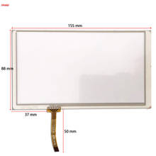 Painel de tela de toque resistente 6.2 ", 4 fios 155*88mm, sensor de vidro digitalizador para substituição, tab tp com joyous J-2613MX 2024 - compre barato