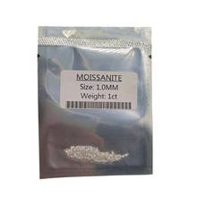 Anel de moissanite solta 1.0mm fg. corte redondo vvs1, material excelente corte, 1 quilate, cerca de 200 peças. 2024 - compre barato