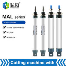 Cilindro de aire comprimido serie MAL, cilindro de aleación de aluminio de doble acción, diámetro de 50, 75 o 100mm 2024 - compra barato