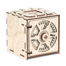 Wooden Cipher Code Deposit Box Mechanical Model 3D Puzzle Educational Toys Develope Kids Hands-on Ability Toy for Children Gift 2024 - buy cheap