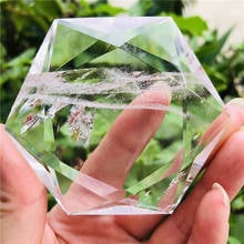 60mm Natural clear quartz crystal carved star of David transparent crystal spiritual Reiki Healing 2024 - buy cheap