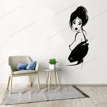 Sexy Nude Girl Geisha Japanese Asian Vinyl Wall Decals Applique Woman Wall Sticker Fashion Decal Home Bathroom Decoration CX893 2024 - buy cheap