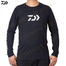 2020 Daiwa одежда для рыбалки весенне-осенняя футболка с длинным рукавом с защитой от УФ-лучей дышащая верхняя одежда для рыбалки быстросохнущая Мужская футболка 2024 - купить недорого