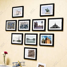 Marco de fotos de madera para pared, decoración para fotos, 10 Uds. 2024 - compra barato