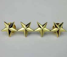 Tomwang2012. Gorra de boina militar de cuatro estrellas, insignia, Pin de estrella dorada 2, 3/4'' 2024 - compra barato