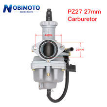 Motocicleta carburador keihin pz27 27mm cabo de mão chock carb para 125 150 200 250 300cc moto bicicleta da sujeira quad atv 2024 - compre barato