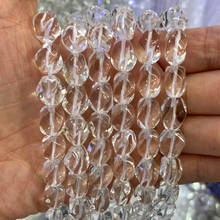 Cuentas de cuarzo transparente para fabricación de joyas, abalorios de color blanco Natural, de 15 pulgadas, de oliva, para hacer pulseras y collares 2024 - compra barato