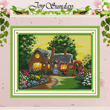 Suburban House Patterns Counted Cross Stitch 11CT 14CT Cross Stitch Set Wholesale Scenery Cross-stitch Kit Embroidery Needlework 2024 - buy cheap