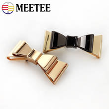 4/10pcs Meetee Metal Bow Hardware for Shoes Bag Decorative Buckles DIY Luggage Clip Buckle Clothing Sewing Accessories 2024 - buy cheap