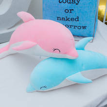 65-130 см новый милый мягкий дельфин, плюшевые игрушки, набивные милые животные, Подушка для сна, креативная Детская кукла, рождественский подарок для девочек, декор для кровати 2024 - купить недорого