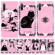 Cute Tarot Cool Girl Cat Pink Phone Case For Xiaomi Mi 12X 11i 12 11 Lite 11T Pro 9T 8T 10 9 8 Ultra 5X 6X 5G Capa Cover Coque 2024 - buy cheap