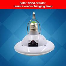 Outdoor 22 LED Solar Powered Yard Hiking Tent Light Camping Hanging Lamp With 4V/1 W Remote Control Pure White Solar Panel 2024 - buy cheap
