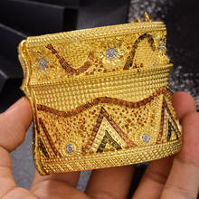Wando luxurio-brazaletes dorados para mujer, brazaletes y braguitas de moda para mujer, regalos de fiesta etíopes/africanos 2024 - compra barato