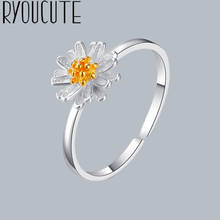 Boho Vintage Daisy Flower Rings For Women Wedding Band Men Finger Rings 2021 Female Bohemian Jewelry Gifts 2024 - buy cheap
