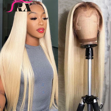 Straight T4/613 Ombre Blonde Human Hair Wigs Brazilian Remy Lace Front Wig Pre Plucked Transparent Lace Closure Wig for Women 2024 - buy cheap