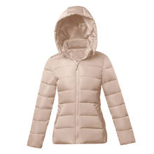Chaqueta acolchada de algodón para mujer, abrigo corto ajustado, ropa de nieve, otoño e invierno, 2021 2024 - compra barato