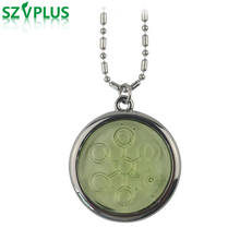 2PCS/LOT 5000-6000CC Bio Disc Pendant with Negative Ions light green Stainless Steel Chain Necklace Charms Quantum Scalar Energy 2024 - buy cheap
