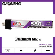 GAONENG-batería Lipo con enchufe PH2.0 para Dron de carreras, accesorios de repuesto, GNB 1S HV 3,8 V 380mAh 60C 4,35 V FPV, 1 ud. 2024 - compra barato
