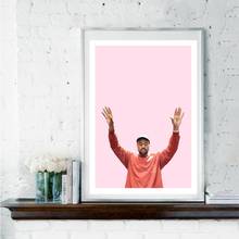 Cuadro de música de Hip Hop, decoración artística del cantante de Rap, Kanye West, lienzo de calidad, póster, decoración del hogar, sala de estar, sofá, decoración de pared 2024 - compra barato