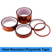 100 ft Length Insulation Kap High Temperature Electrical Tape Heat Resistant Insulation Polyimide Tape 2/3/10/20/30/50/60MM 2024 - buy cheap