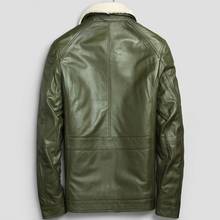 2020 New Fashion Jacket Fur Collar Genuine Leather Jacket Men Sheepskin Coat Winter Bomber Jacket Male Turn Down Collar Zipper 2024 - buy cheap