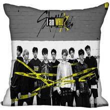 Custom K-pop Stray Kids Printed Square silk Pillowcases 40x40 45x45 50x50 60x60 two Sides Satin Pillowcase Custom Logo 2024 - buy cheap