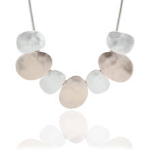Женское кожаное ожерелье ELOYHI, качественное ожерелье с двойным воротником для леди, модное ожерелье в стиле панк и подвески в подарок, верхняя одежда с геометрическим узором 2024 - купить недорого