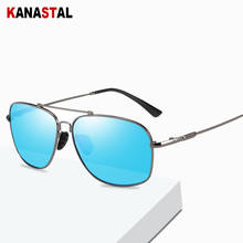 KANASTAL Classic Aviation Men Sunglasses Brand Design Alloy Frame Pilot Polarized Sun Glasses For Driving Male Black UV400 2024 - buy cheap