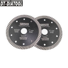 DT-DIATOOL 2pcs Hot Pressed Turbo Diameter 125MM Superthin Diamond Cutting Saw Blades for Ceramic Tile Marble Granite 5inches 2024 - buy cheap