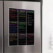 A3 Magnetic Dry Erase Whiteboard Sheet Kitchen Fridge Weekly White Board Calendar Useful Menu Planning Grocery Shopping List 2024 - buy cheap