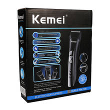 Kemei-cortadora de pelo 4 en 1, máquina de afeitar eléctrica para Barba, nariz y Oreja, 43K 2024 - compra barato