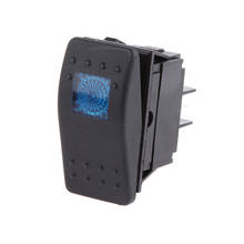 Interruptor de palanca de balancín de barra, luz LED, impermeable, 4 pines, 12V, 20A, azul, para coche y barco 2024 - compra barato