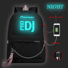 Mochila Pioneer Pro DJ Luminous Backpack with USB Charge School Bag for Teenagers Boys Girls Students Travel Bag Laptop Rucksack 2024 - buy cheap