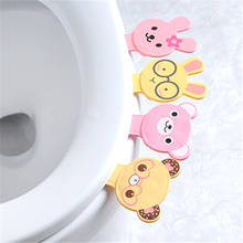 1PC Cute Cartoon Cover Lifter Toilet Seat Handle Sticker Bathroom Lid Cover Lifter Portable Sanitary Tool 2024 - buy cheap