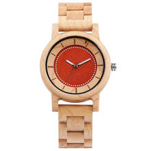 Wooden Watch for Men Women Practical Luminous Pointers Wooden Watches for Ladies Brown Wood Band Wristwatch Male Clock 2024 - buy cheap