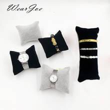 Wholesale Durable Velvet Pearl Bracelet Watch Display Pillows for Case Bangle Anklet Wristwatch Holder Jewelry Counter Organizer 2024 - купить недорого