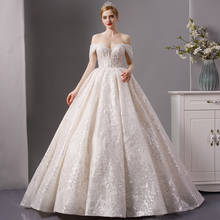 Vestido de novia con lentejuelas, prenda de vestir de novia, simple, para boda, civil, boda, 7016 2024 - compra barato