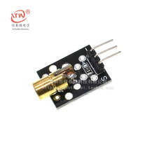 Diodo de punto láser rojo para arduino, Módulo de sensor láser de cabeza de cobre de 650nm, 6mm, 5V, 5mW, KY-008 2024 - compra barato