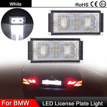 1 Pair For BMW 7-Series E65 E66 730i 735i 740i 740d 745i 750i 2006-2008 White LED License Plate Light Number Plate Lamp 2024 - buy cheap