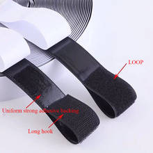 1M/Pair Black White Hook Adhesive Hook And Loop Fastener Tape Nylon Autoadhesivo Magic Sticker Tape With Strong Glue 16-50mm 2024 - buy cheap