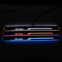 Luces de Pedal LED para coche Skoda Octavia A5 A7, Pedal de bienvenida móvil, placa de desgaste, luz de umbral de puerta 2024 - compra barato