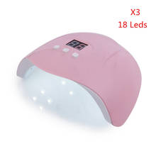 Mini secador de uñas portátil para todo tipo de esmaltes de Gel, lámpara UV LED de 54W, con conector USB, temporizador inteligente, herramientas de arte de uñas, 18 Uds. 2024 - compra barato