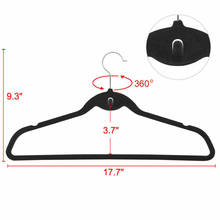 10/20Pcs Non Slip Velvet Suit Clothes Hangers Wardrobe Home Organizer CLH@8 2024 - buy cheap