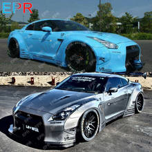 Para nissan gtr r35 lb estilo fibra de vidro frente fender com avental ajuste parte para r35 gtr fibra vidro fender 2024 - compre barato