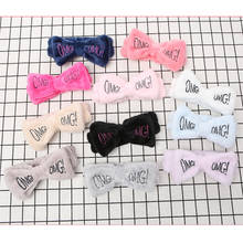 1Pcs Letter OMG Coral Fleece Soft Bow Headbands For Women Girls Cute Hair Holder Hairbands Hair Bands Headwear Hair Accessories 2024 - buy cheap