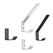 DRELD 2pcs Stainless Steel Single Robe Hook Wall Mounted Towel Hook Black Painted Clothes Hook Bathroom Door Kitchen Hardware 2024 - buy cheap